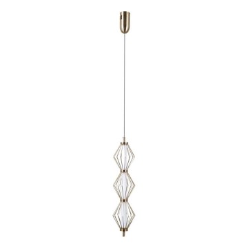 ITALUX - LED-pendel med vajer SEVILLA LED/15W/230V 3000K guld