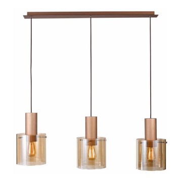 ITALUX MD17076-3B - Ljuskrona med snöre JAVIER 3xE27/60W/230V