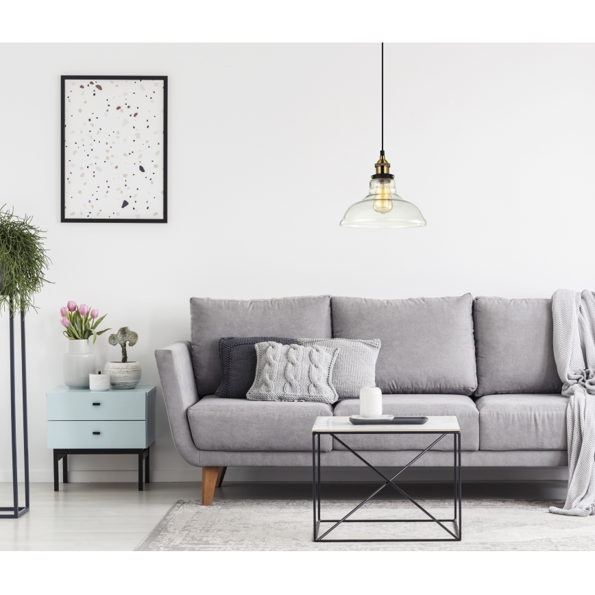 ITALUX - Taklampa på kabel HUBERT 1xE27/40W/230V