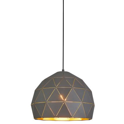 ITALUX - Ljuskrona med textilsladd HARLEY 1xE27/40W/230V svart