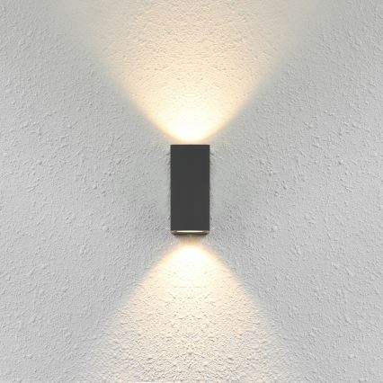 ITALUX - Utomhus vägglampa GENTA 2xGU10/40W/230V IP54 15 cm