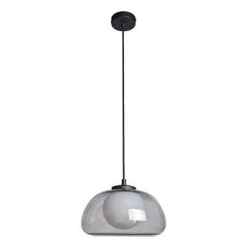 ITALUX - Pendellampa med kabel AINALE 1xG9/7W/230V svart/rökfärgad
