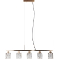 ITALUX - Pendellampa SIMONA 5xE14/40W/230V, guldfärgad