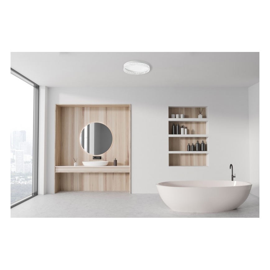 ITALUX - Dimbar LED-taklampa RANTE LED/58W/230V 3000-6500K Ø 50 cm vit + fjärrkontroll