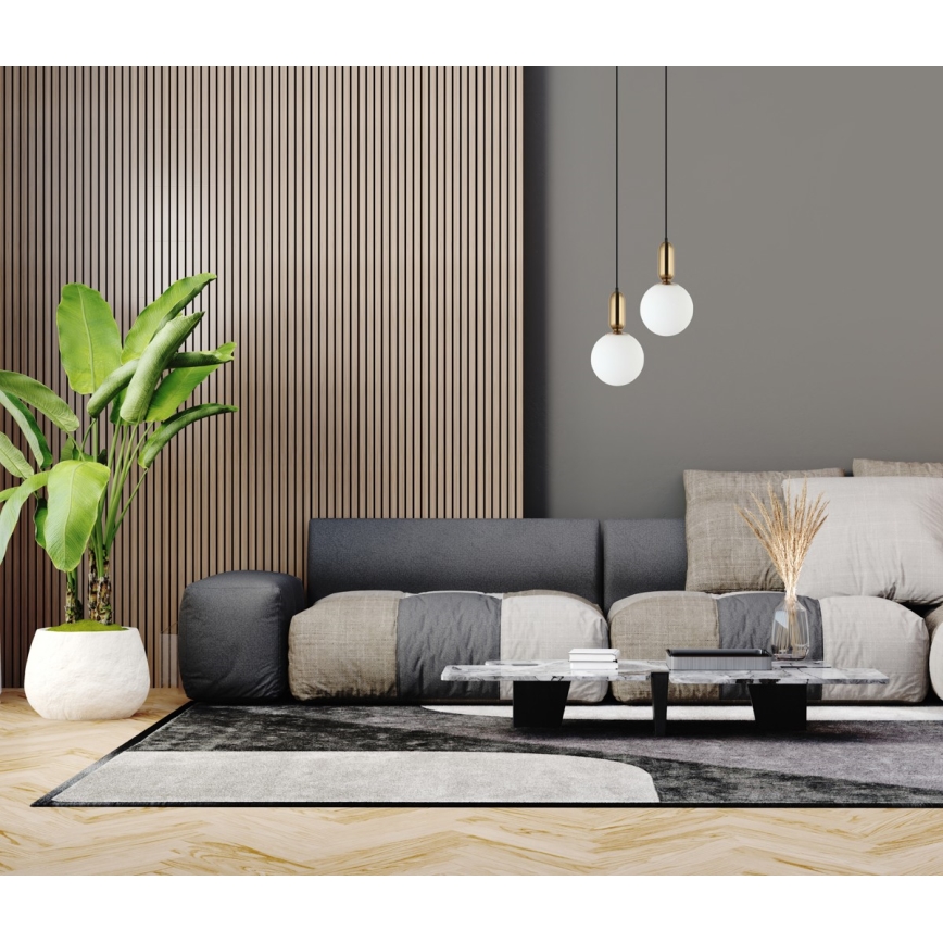 ITALUX - Taklampa ALDEVA 1xE27/40W/230V Ø 20 cm svart/brons