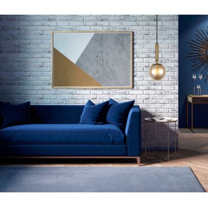 ITALUX - Ljuskrona med textilsladd RAVENA 1xE27/5W/230V mässing