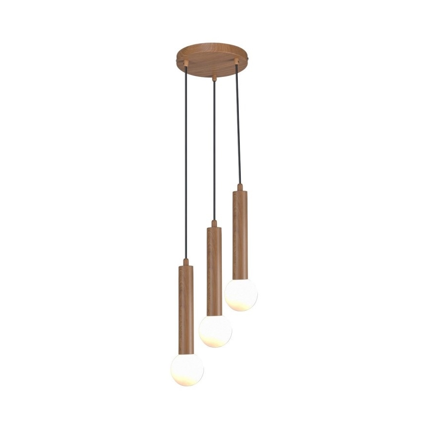 ITALUX - Pendellampa på kabel FILANO 3xG9/5W/230V brun