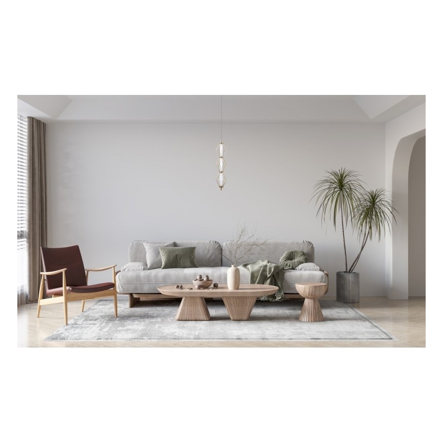 ITALUX - LED-pendel med vajer SEVILLA LED/15W/230V 3000K guld