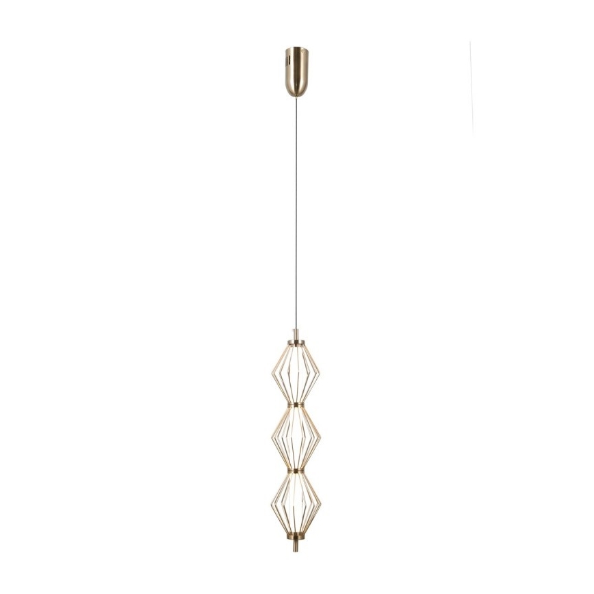 ITALUX - LED-pendel med vajer SEVILLA LED/15W/230V 3000K guld