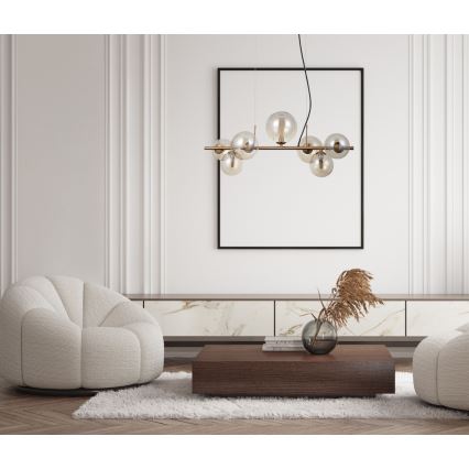 ITALUX - Taklampa CANELLO 7xG9/5W/230V mässing
