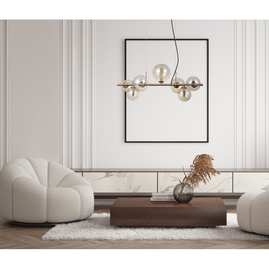 ITALUX - Taklampa CANELLO 7xG9/5W/230V mässing