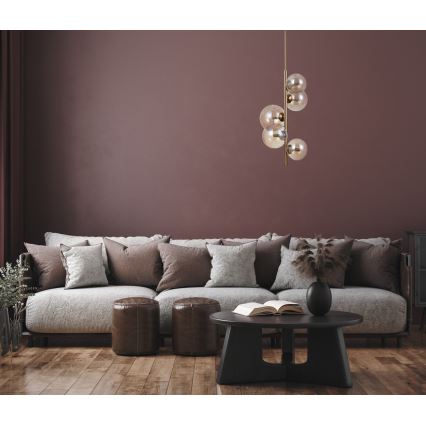 ITALUX - Taklampa CANELLO 5xG9/5W/230V mässing