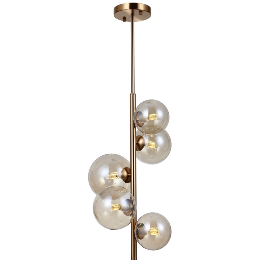 ITALUX - Taklampa CANELLO 5xG9/5W/230V mässing