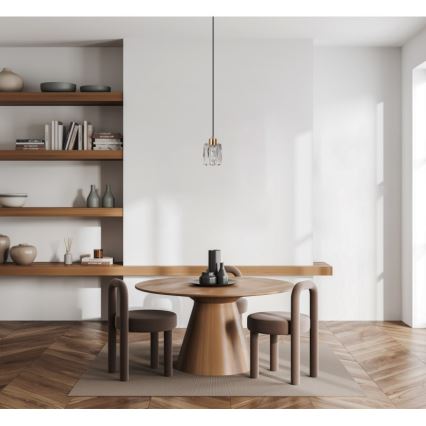 ITALUX - Takpendel med kabel TORNO 1xE14/40W/230V svart/guld
