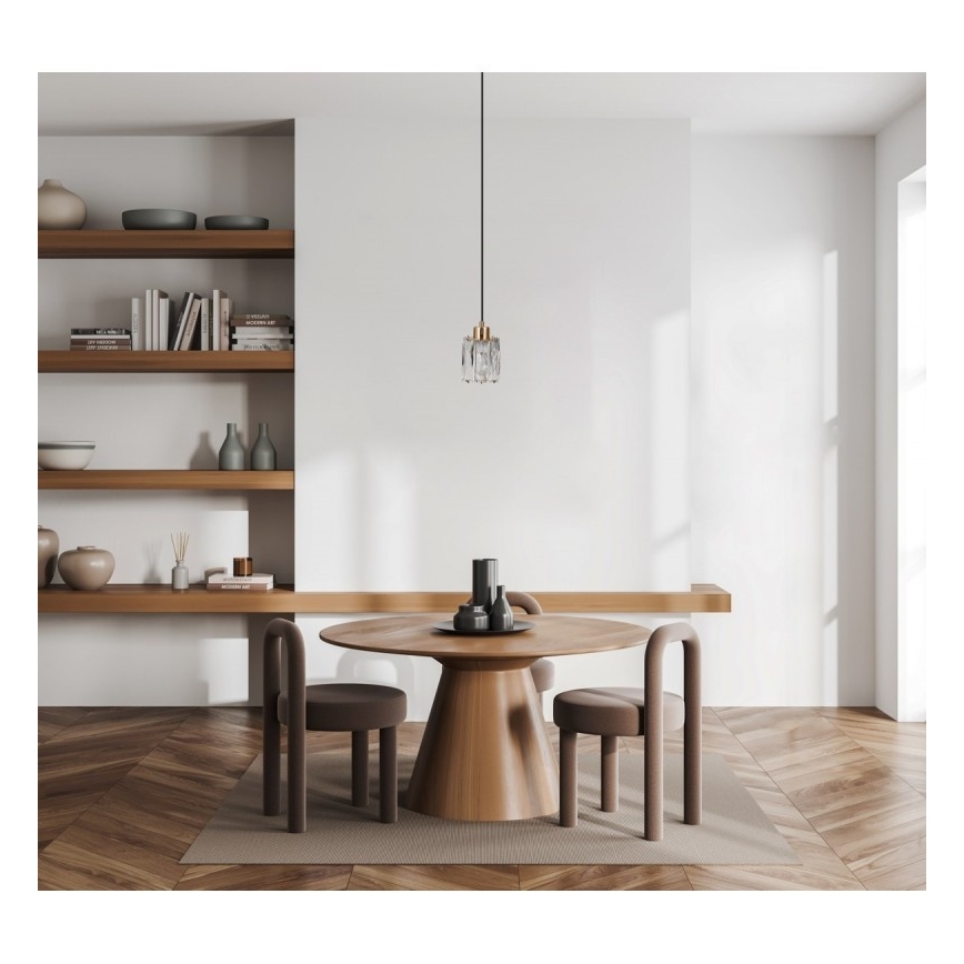 ITALUX - Takpendel med kabel TORNO 1xE14/40W/230V svart/guld