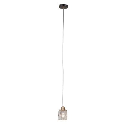 ITALUX - Takpendel med kabel TORNO 1xE14/40W/230V svart/guld