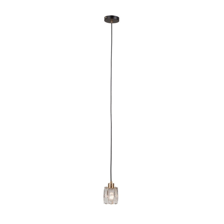 ITALUX - Takpendel med kabel TORNO 1xE14/40W/230V svart/guld