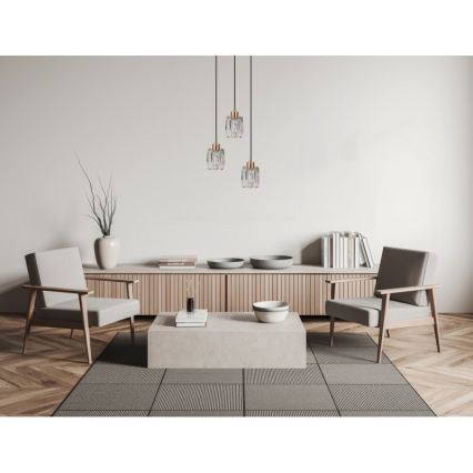 ITALUX - Pendellampa TORNO 3xE14/40W/230V guldig