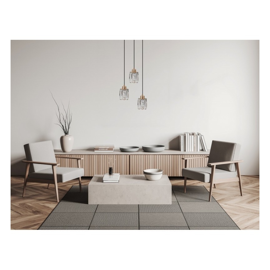 ITALUX - Pendellampa TORNO 3xE14/40W/230V guldig