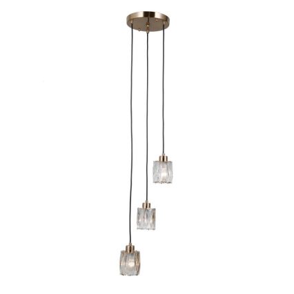 ITALUX - Pendellampa TORNO 3xE14/40W/230V guldig