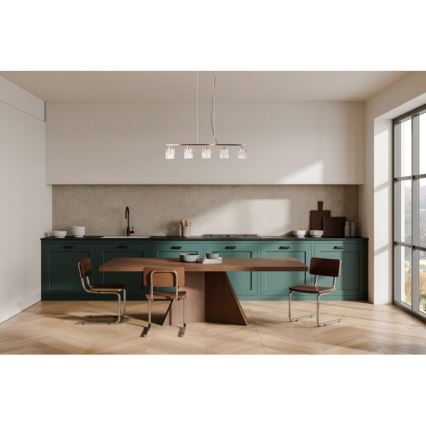 ITALUX - Pendellampa SIMONA 5xE14/40W/230V, guldfärgad