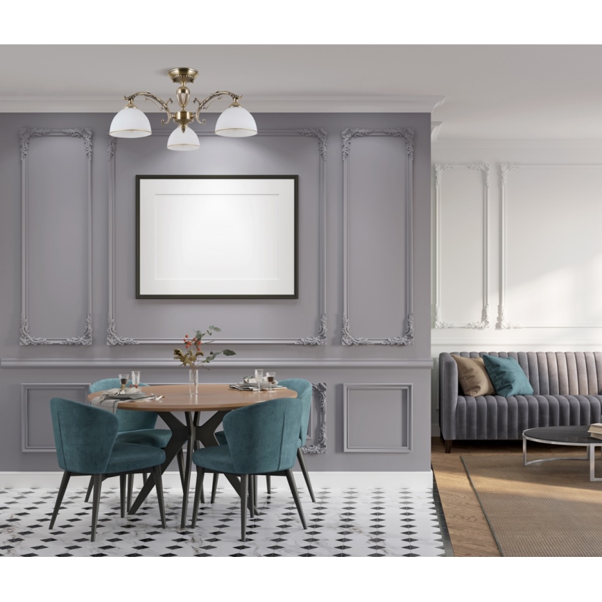 ITALUX - Fäst ljuskrona FENEZA 3xE27/40W/230V