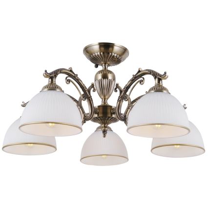 ITALUX - Fäst ljuskrona FENEZA 5xE27/40W/230V