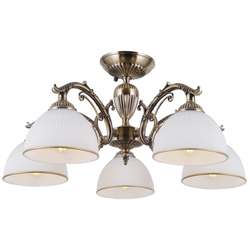 ITALUX - Fäst ljuskrona FENEZA 5xE27/40W/230V