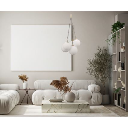 ITALUX - Ljuskrona med textilsladd PERLOS 5xG9/5W/230V