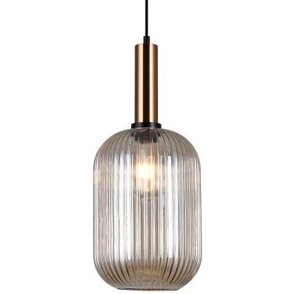 ITALUX - Taklampa ANTIOLA 1xE27/40W/230V Ø 20 cm i brons