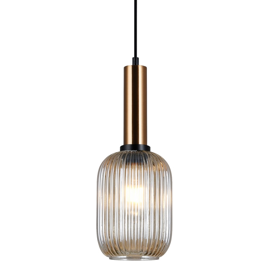 ITALUX - Taklampa ANTIOLA 1xE27/40W/230V Ø 15 cm i brons