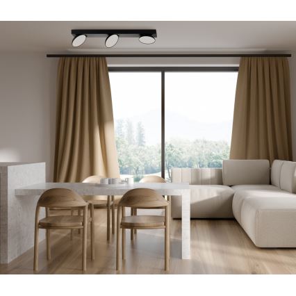 ITALUX - LED spotlight CASTELIO 3xLED/5W/230V 4000K svart