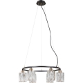 ITALUX - Taklampa i vajer SIMONA 6xE14/40W/230V svart/guld