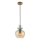 ITALUX - Taklampa på vajer FANDA 1xE27/40W/230V guld/rökbeige