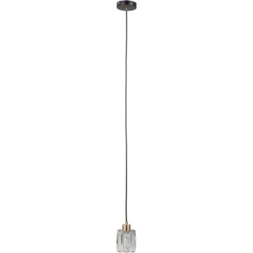 ITALUX - Takpendel med kabel TORNO 1xE14/40W/230V svart/guld