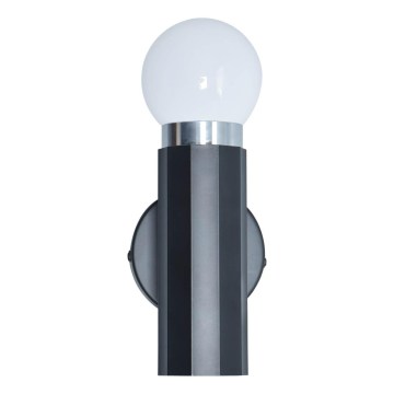 ITALUX - Vägglampa MACERA 1xE27/40W/230V svart