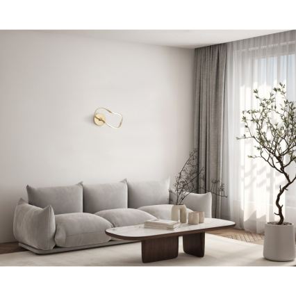ITALUX - LED vägglampa AMAYA LED/20W/230V guldfärgad