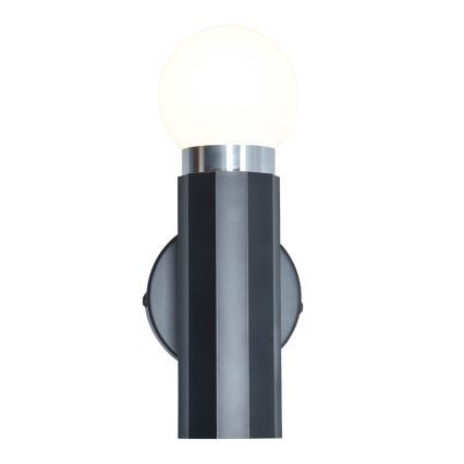 ITALUX - Vägglampa MACERA 1xE27/40W/230V svart