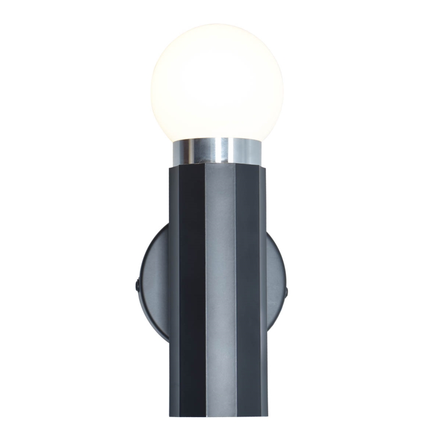 ITALUX - Vägglampa MACERA 1xE27/40W/230V svart