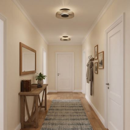 ITALUX - LED taklampa PASSO LED/8W/230V 3000K Ø 25 cm röktonad svart