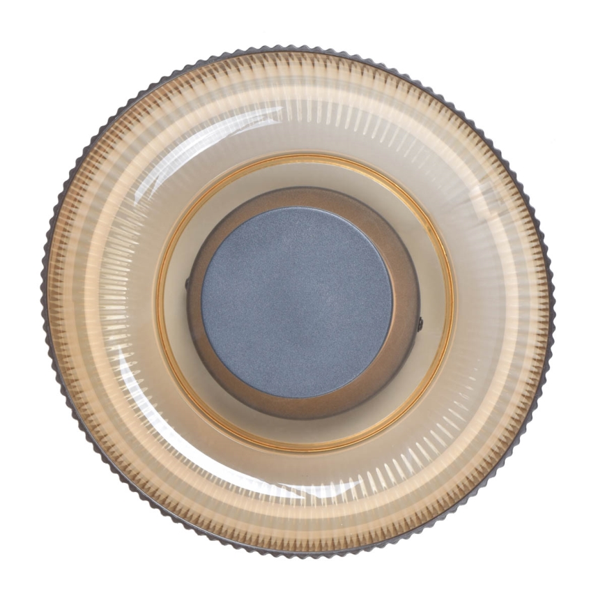 ITALUX - LED-taklampa PASSO, 8 W, 230 V, 3000 K, Ø 25 cm, rökbeige