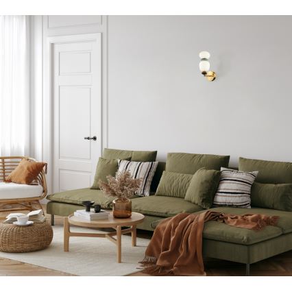 ITALUX - LED-vägglampa EVANS LED/12W/230V 3000K i guld