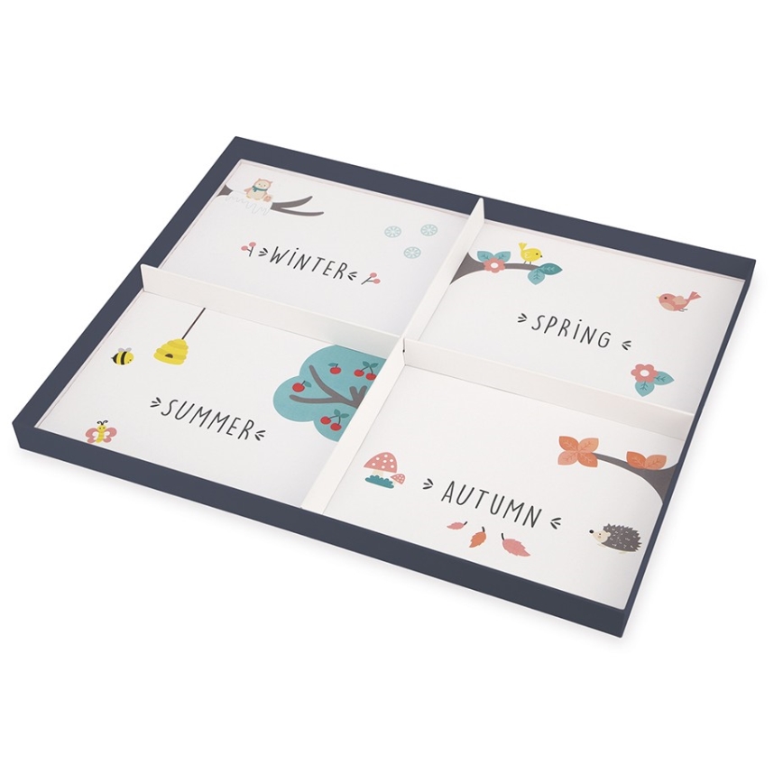 Janod - Barnens magnetiska årstidskalender engelska