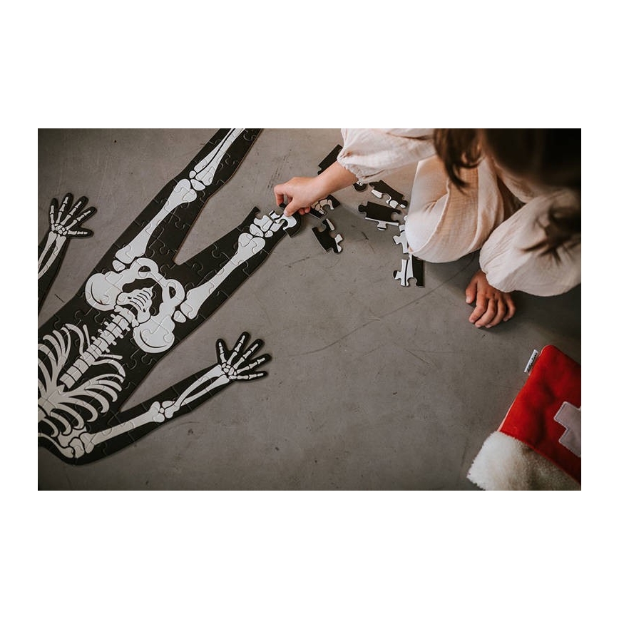 Janod - Barnens pedagogiska pussel 225 bitar mänskliga kroppen