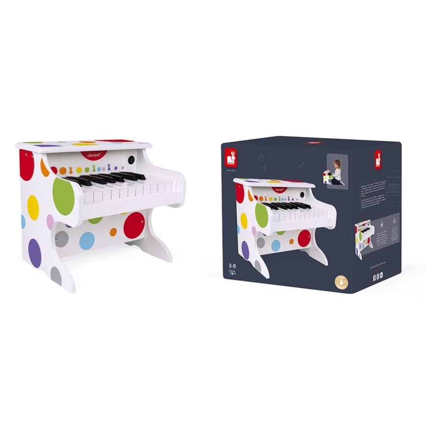 Janod - Elektroniskt piano CONFETTI 4xAA