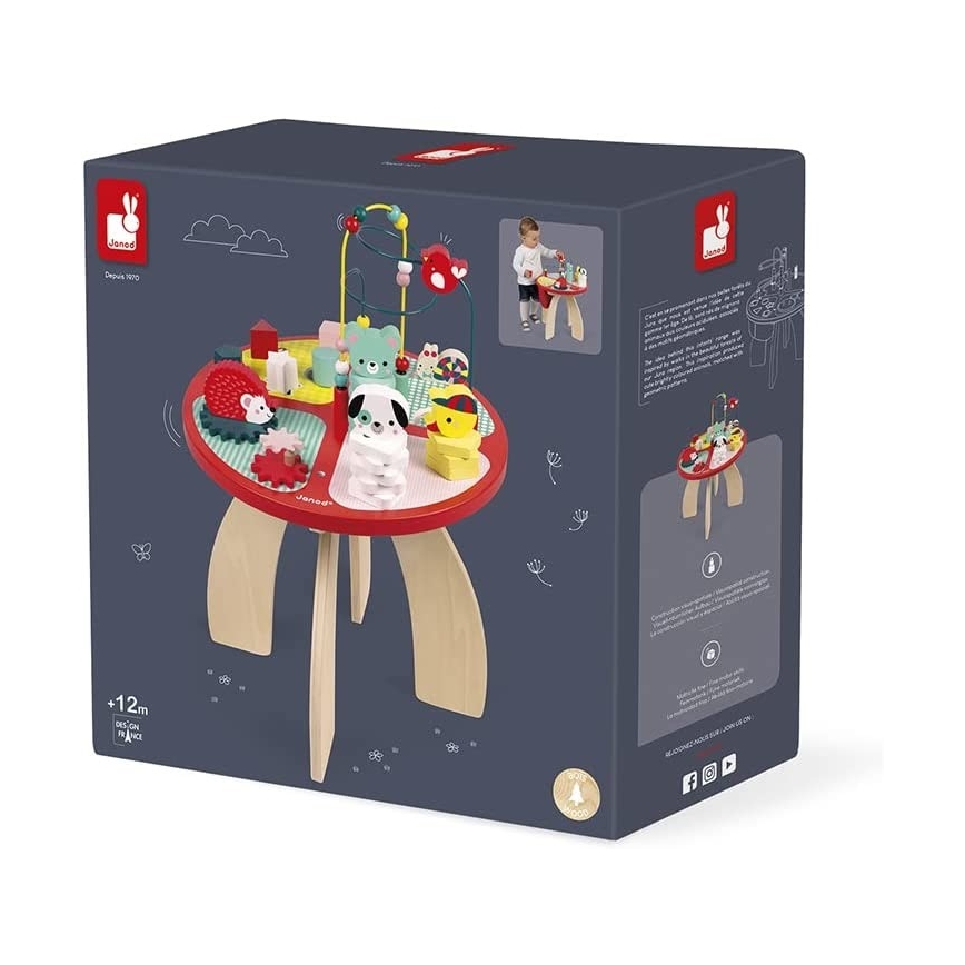 Janod - Interaktivt barnbord BABY FOREST