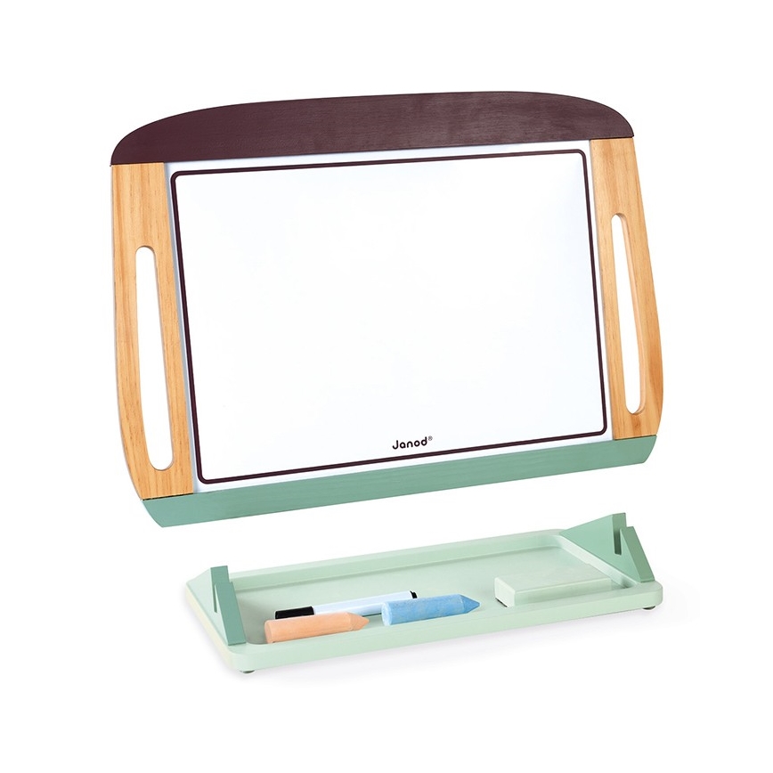 Janod - Magnetisk skrivtavla för bord, grön/brun