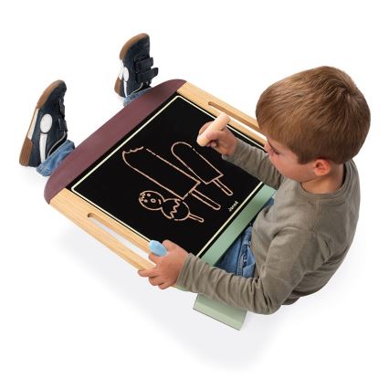 Janod - Magnetisk skrivtavla för bord, grön/brun