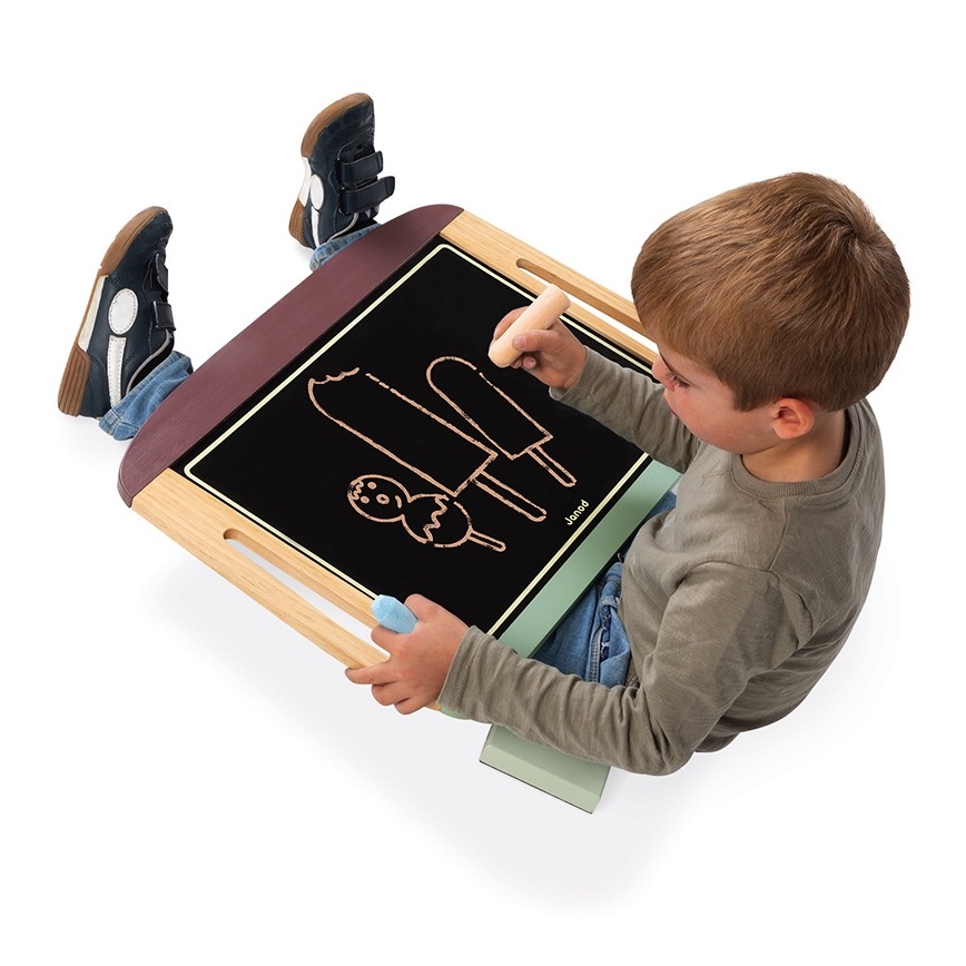 Janod - Magnetisk skrivtavla för bord, grön/brun