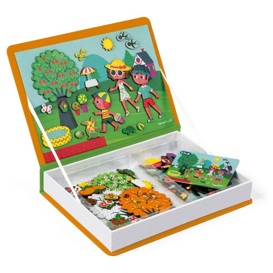 Janod - Magnetiskt interaktivt set MAGNETIBOOK årstiderna